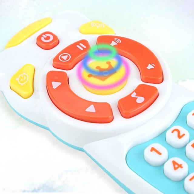 Telecomandă jucărie muzicală cu lumini pentru bebeluși