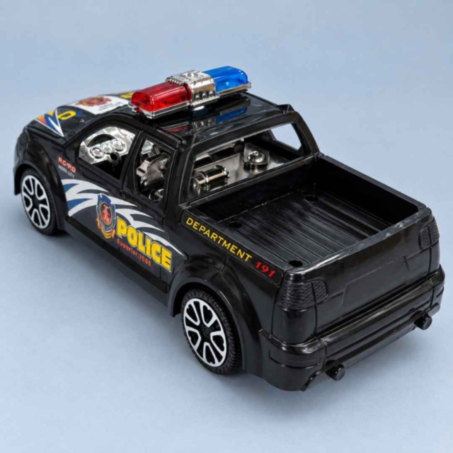 Mașină de poliție pickup cu inerție pentru copii
