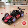 Mașinuță RC cu fum, lumini și mișcare 360°