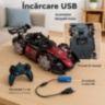 Mașinuță RC cu fum, lumini și mișcare 360°