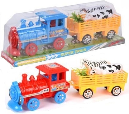 Locomotivă cu Remorcă cu Animale, 33cm