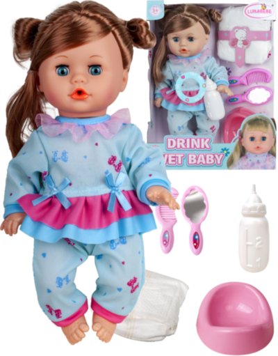 Păpușă Muzicală cu Oliță și Pampers, face pipi la oliță | image