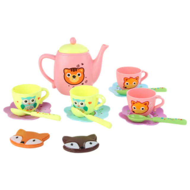 Set de Ceai cu Animăluțe pentru Copii - Joc de Rol Creativ