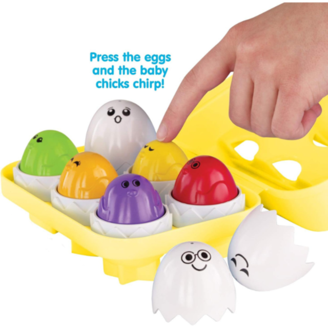 Set ouă educative cu expresii - 6 ouă colorate