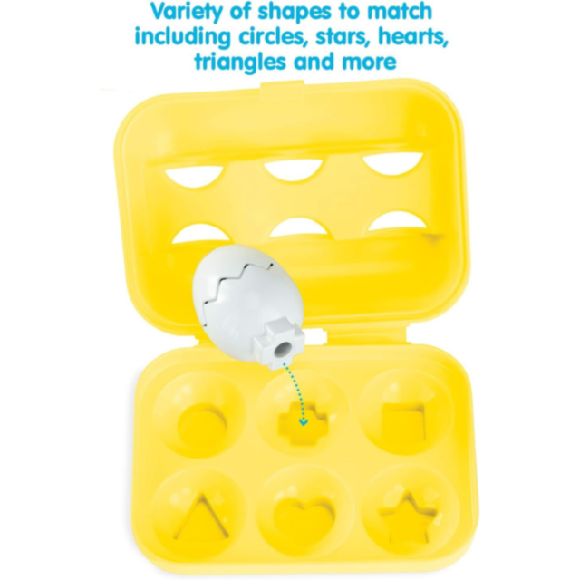 Set ouă educative cu expresii - 6 ouă colorate