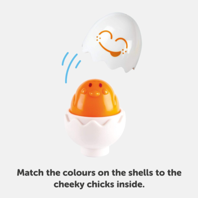 Set ouă educative cu expresii - 6 ouă colorate