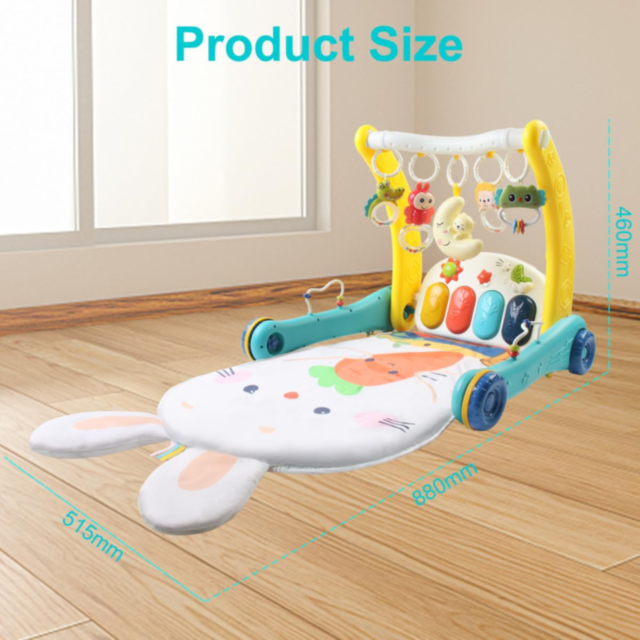 Premergător și Centru de Activități Pian 2 în 1 pentru Bebeluși