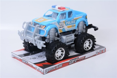 Mașină de Poliție Off-Road cu Suspensie Ridicată și Roti Mari | image