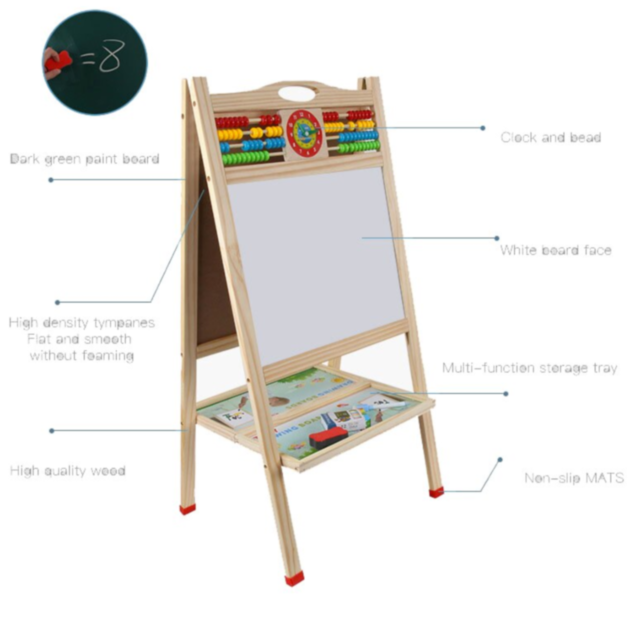 Tablă Multifuncțională pentru Copii | Scris, Desen și Abac