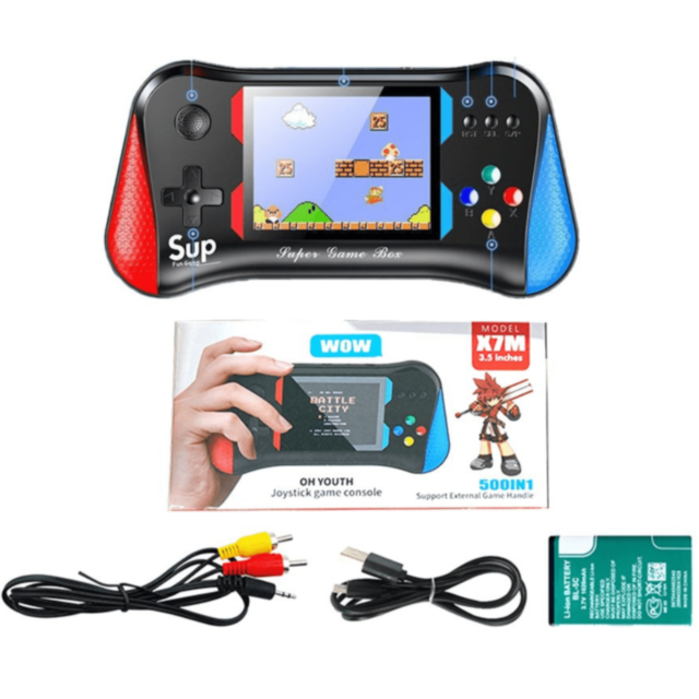 Consolă Portabilă Retro cu 500 Jocuri Clasice | SUP Game Box