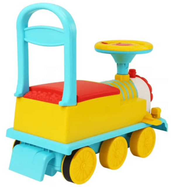 Trenuleț Copii cu Leu Muzical și Volan Interactiv