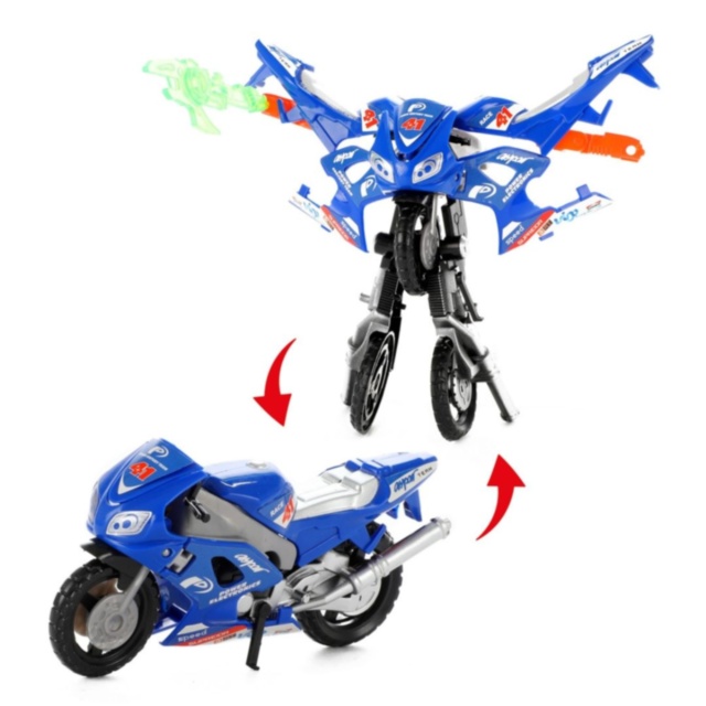 1buc. Motocicletă robot transformabilă jucărie pentru copii (culoare aleatorie)
