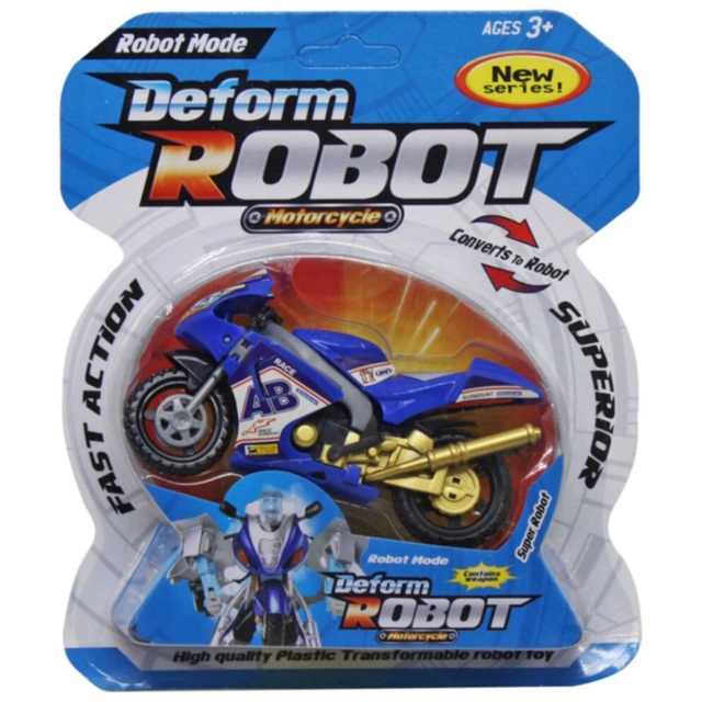 1buc. Motocicletă robot transformabilă jucărie pentru copii (culoare aleatorie)