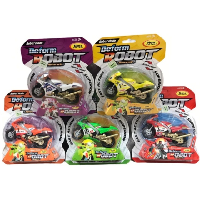 1buc. Motocicletă robot transformabilă jucărie pentru copii (culoare aleatorie)