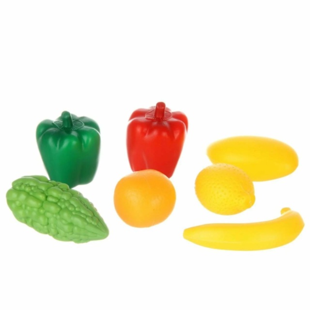 Cărucior cumpărături copii cu alimente și accesorii supermarket