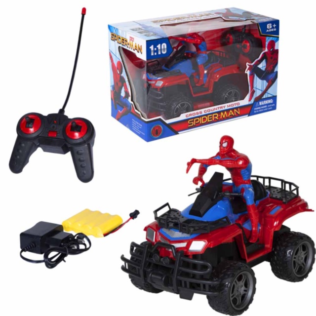 Mașina ATV  Omul Păianjen  Teleghidată cu baterii reîncărcabile