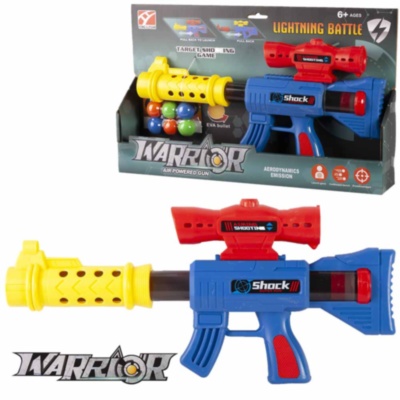 Pușca cu Aer Comprimat și 6 Bile din Burete, 46cm | image