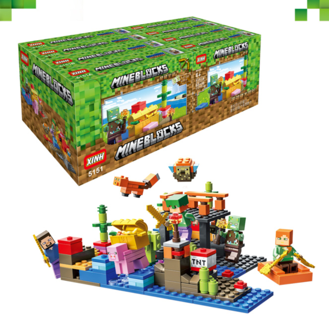 Minecraft, set de construcție 8buc./set, preț 1 buc.