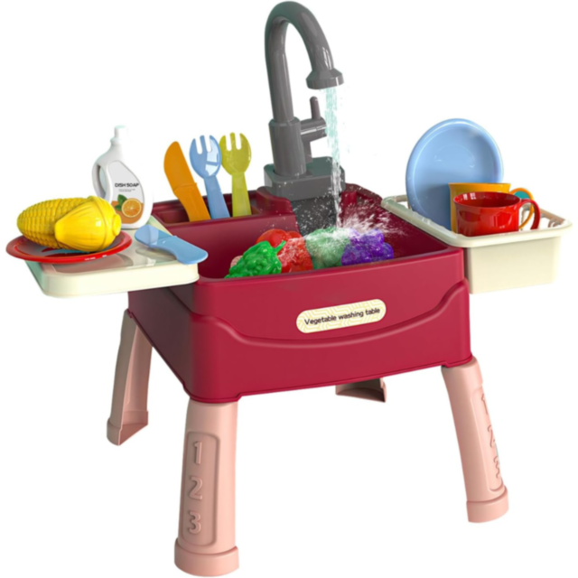 Set de Joacă Chiuvetă pentru Copii cu Apă Recirculabilă și Accesorii
