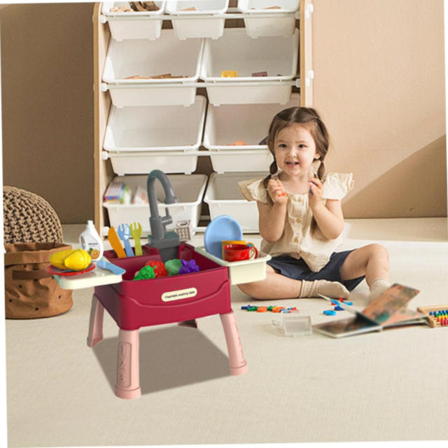 Set de Joacă Chiuvetă pentru Copii cu Apă Recirculabilă și Accesorii