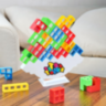 Joc de Echilibru Tetris Tower – 132 Piese Colorate și Cărți de Provocare