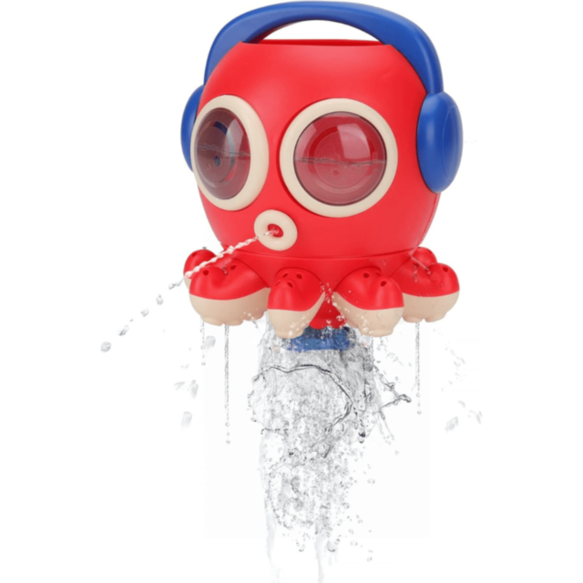 Jucărie de Baie Caracatiță cu Apă Rotativă (culoare aleatorie)