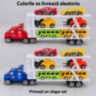 Camion transportor cu inerție, mașinuțe, utilaje și autobuze incluse