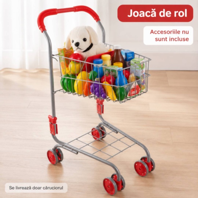 Cărucior de cumpărături pentru copii, joacă de rol