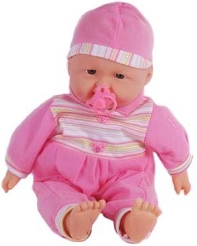 Bebelușul de Pluș Interactiv cu Suzetă și 4 Sunete Realiste, 45cm