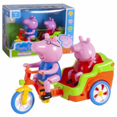 Purcelușa Peppa, Tricicleta Electrică cu 2 Figurine | image