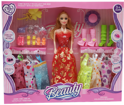 Barbie cu 6 Ținute și Încălțăminte | image