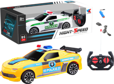 Mașina de Poliție Teleghidată cu Baterii Reîncărcabile | image