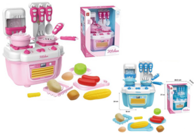 Bucătărie cu Aragaz, Tacâmuri și Produse Alimentare | image