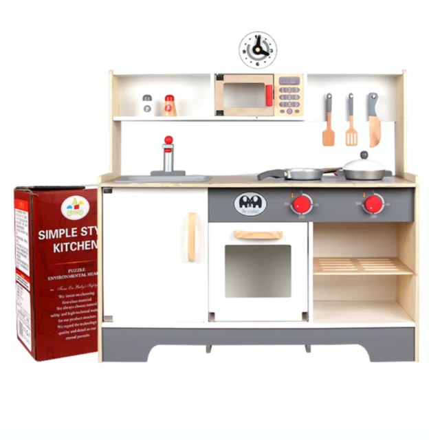 Bucătărie de Jucărie din Lemn pentru Copii - Distracție și Educație