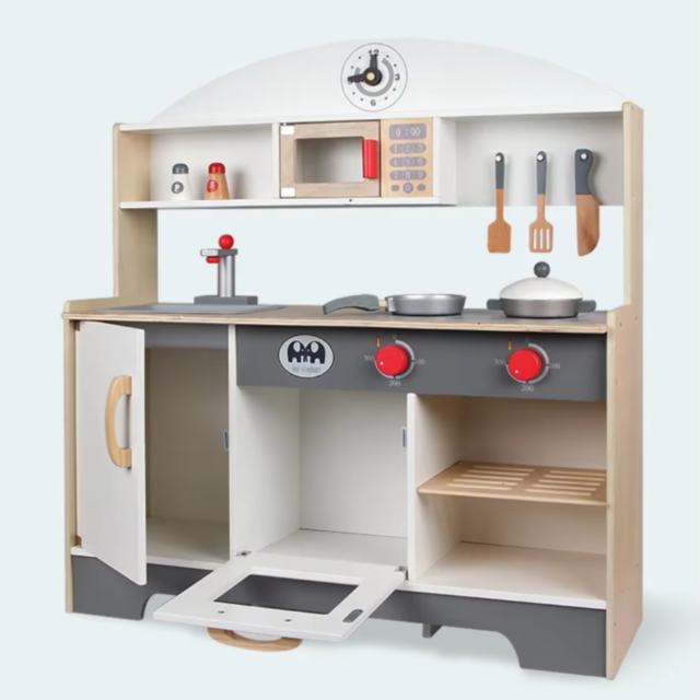 Bucătărie de Jucărie din Lemn pentru Copii - Distracție și Educație
