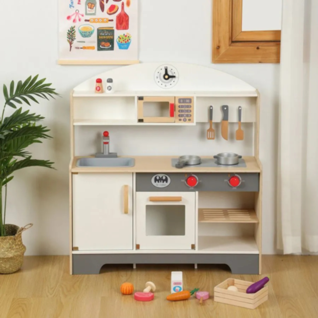 Bucătărie de Jucărie din Lemn pentru Copii - Distracție și Educație