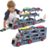 Camion Transportor cu 8 Mașinuțe Metalice și Lansator