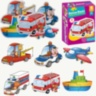 Puzzle Montessori Vehicule de Salvare 6 în 1