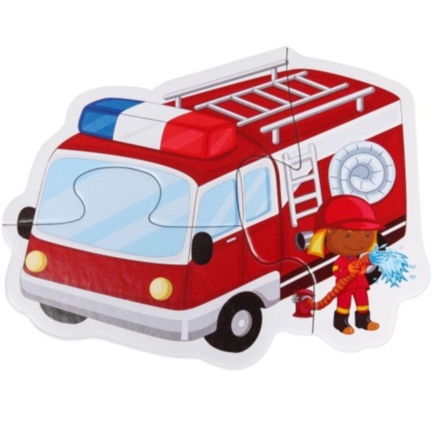 Puzzle Montessori Vehicule de Salvare 6 în 1
