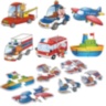 Puzzle Montessori Vehicule de Salvare 6 în 1
