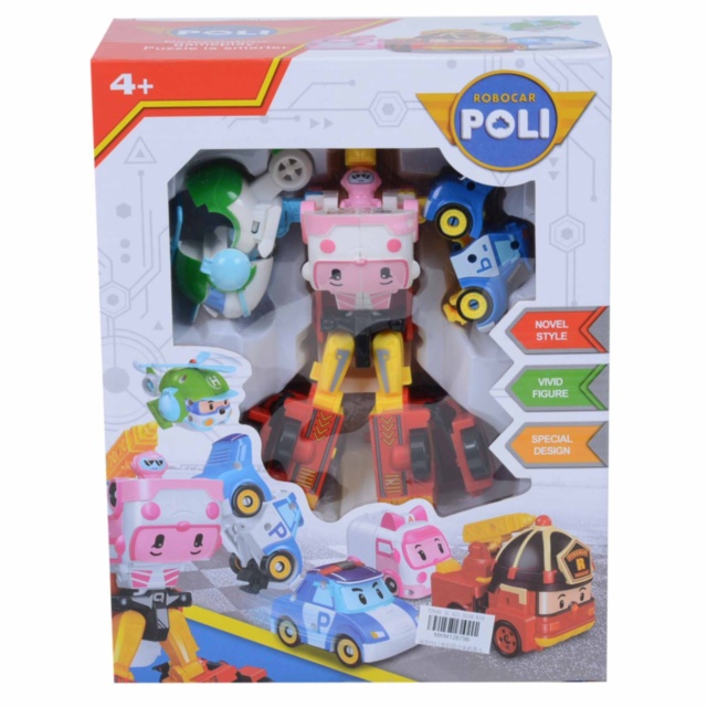 Robocar Poli 4 în 1 Transformabil