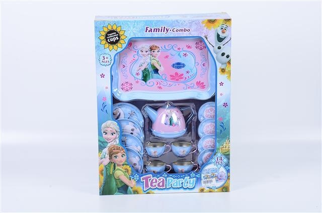 Set pentru Micul Dejun Frozen din 14 Piese, Metalic