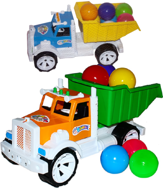 Camion Încărcat cu Bile Colorate, 43cm 