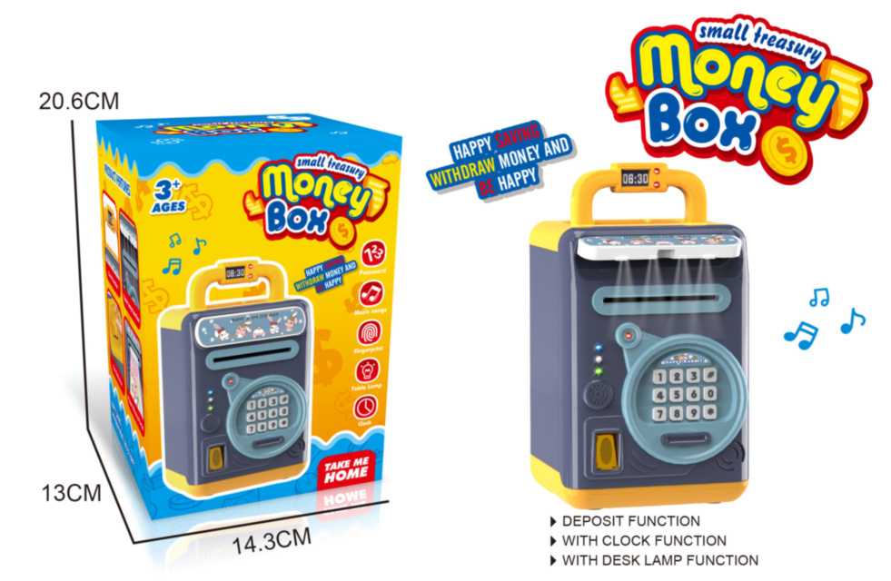 Bancomat cu Funcții Reale, Ceas și Încărcător USB