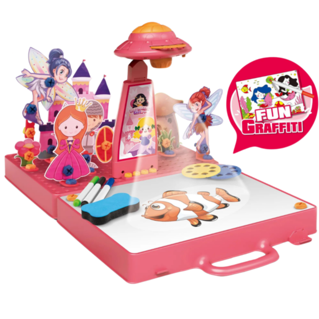 Set Creativ cu Proiector - Povestea Prințeselor și Zânelor