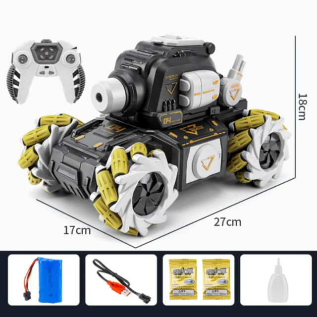 Tanc de Jucărie Telecomandat cu Drift și Lansator de Bile Orbeez 2.4 GHz