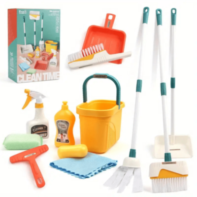 Set Jucărie de Curățenie Clean Time – Mop, Găleată și Accesorii pentru Copii | image
