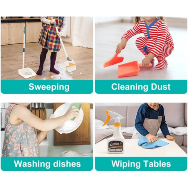 Set Jucărie de Curățenie Clean Time – Mop, Găleată și Accesorii pentru Copii