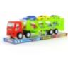 Camion Trailer Transport cu 6 Mașinuțe de Jucărie (culoare aleatorie)
