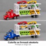 Camion transportor cu inerție și șase vehicule incluse